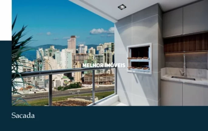 Imagem Apartamenta com vista arcial para o Mar à venda com 2 suítes localizado em Itapema.