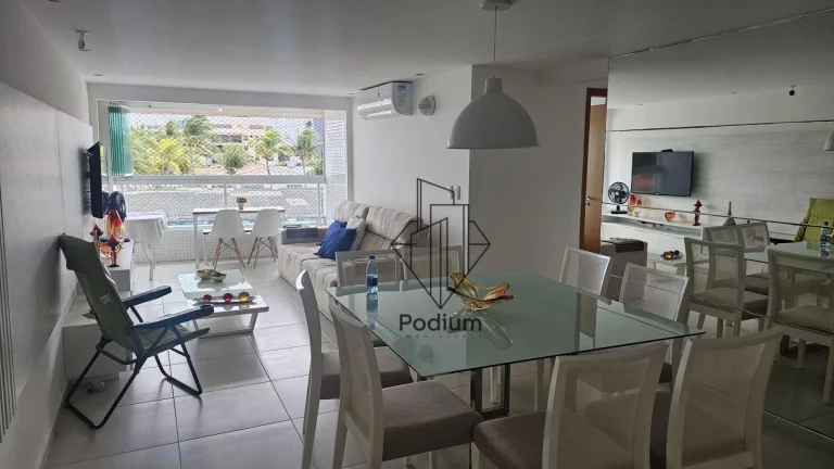 Imagem Apartamento de Porteira fechada á beira mar com varanda/sacada em Formosa/Cabedelo- AP2518