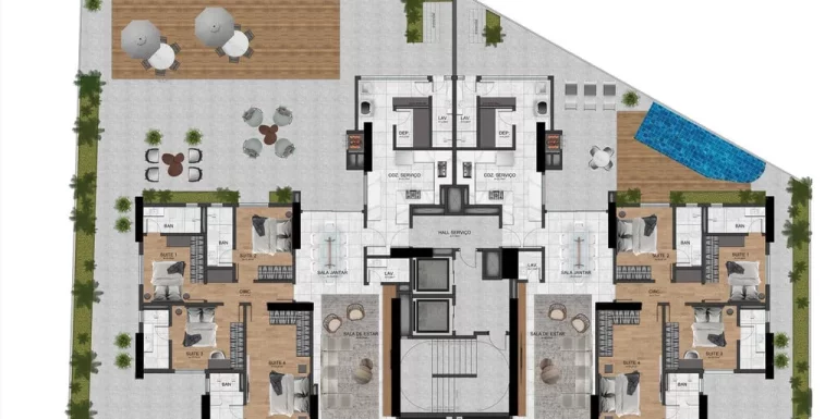 Imagem Celina Garden - Apartamento à venda no bairro Pioneiros - Balneário Camboriú/SC