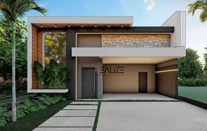 Casa moderna com 3 suítes à venda, 205 m² por R$ 1.790.000 - Condomínio Residencial Evidências - Indaiatuba/SP