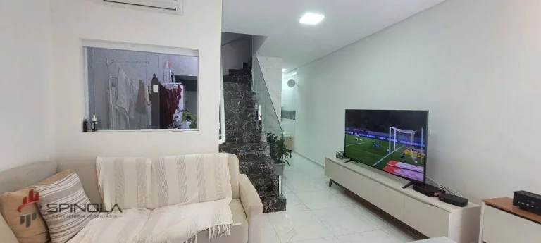 Imagem Sobrado com 2 dormitórios à venda, 73 m² por R$ 410.000,00 - Vila Caiçara - Praia Grande/SP