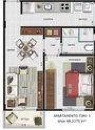 Imagem Apartamento com 1 dormitório para alugar, 48 m² - Jardim Botânico - Ribeirão Preto/SP