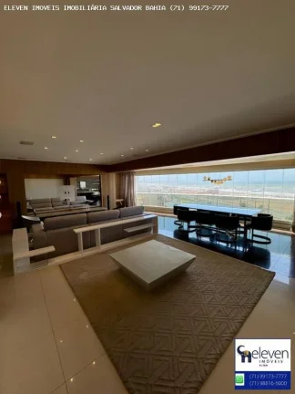Imagem APARTAMENTO NO HEMISPHERE 360° PITUAÇU - 4 SUÍTES COM 200M2, NA MELHOR TORRE, VISTA MAR, FRONTAL,PORTEIRA FECHADA,