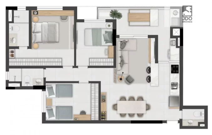 Imagem Apartamento a Venda no bairro Água Verde - Curitiba, PR