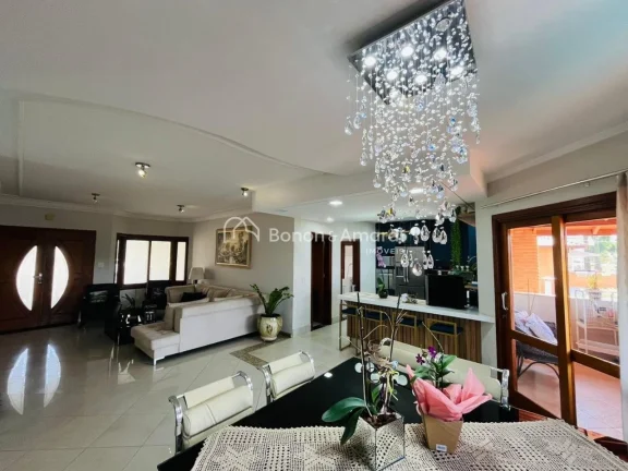 Imagem Elegante Sobrado com Área Gourmet e 3 Suítes no Condomínio Terras do Caribe em Valinhos