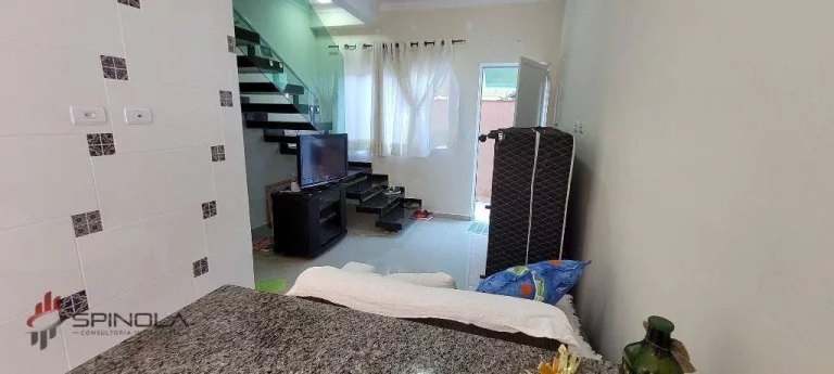 Imagem Sobrado com 2 dormitórios à venda, 51 m² por R$ 280.000,00 - Maracanã - Praia Grande/SP