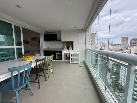 Imagem Apartamento alto padrão à venda com 3 suítes e Vista para o mar no bairro da Aparecida em Santos/SP