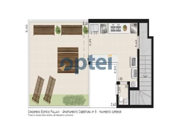 Imagem COBERTURA sem condomínio COM 2 DORMITÓRIOS À VENDA, 92,5 M² - VILA SCARPELLI - SANTO ANDRÉ/SP