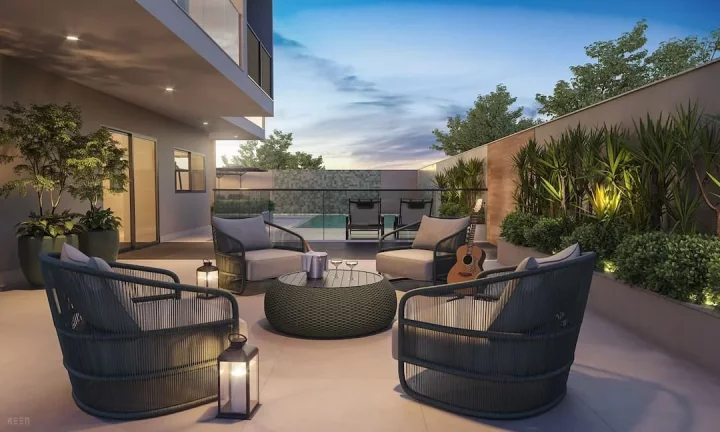 Imagem Perfeito apartamento de 2 quartos e 2 vagas de garagem na Mata da Praia / Vitória