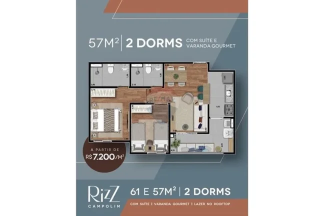 Imagem Apartamento Lançamento - Rizz Campolim – Rooftop Exclusivo e Localização Premium