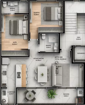 Imagem Selene Residence - Apartamento à venda no bairro Canto Grande - Bombinhas/SC