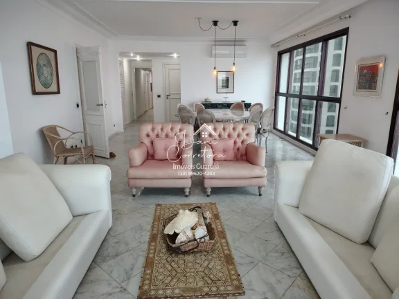 Imagem Apartamento de luxo à venda em Guarujá-SP, no bairro Pitangueiras: 3 quartos, 3 suítes, 2 salas, 5 banheiros, 2 vagas de garagem, 190m².