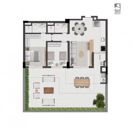 Imagem Apartamento Garden a Venda no bairro Água Verde - Curitiba, PR