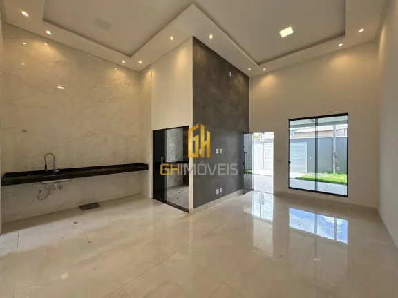 Imagem A casa possui 

- 3 quartos sendo 1 suíte 
- Sala 
- Cozinha 
- 2 banheiros 
- Área gurmet com chu...