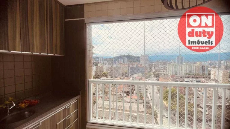 Imagem Apartamento à venda, 92 m² por R$ 910.000,00 - Vila Matias - Santos/SP