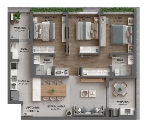 Imagem Loft 1Dormitório para venda em Florianópolis - SC