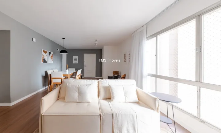 Imagem Apartamento para locação na Consolação com 4 quartos, 1 suíte, 1 sala, 3 banheiros, 2 vagas, 129m².