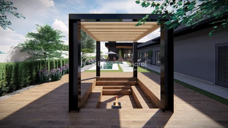 Imagem Casa em construção com sala com pé direito duplo, cozinha, churrasqueira fechada e coberta integr...
