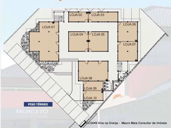 Imagem Galeria Mercato G. Viana - Centro com c/ 16 lojas (31 módulos) + 21 vagas