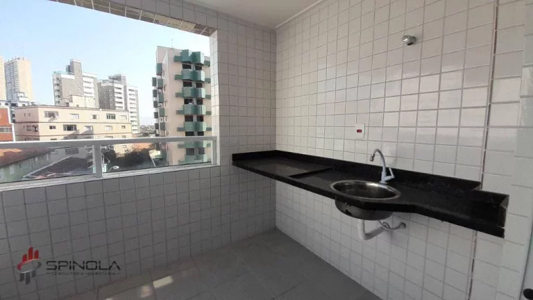 Imagem Apartamento com 2 dormitórios à venda, 56 m² por R$ 395.000,00 - Mirim - Praia Grande/SP