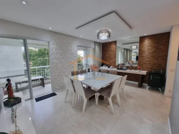 Imagem Apartamento com 104m², dispõe de 3 dormitórios, sendo 2 suítes, sala estar, sala jantar, sacada,...