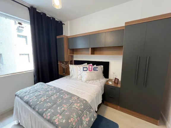 Imagem Apartamento financiável 1 quarto com vista mar. Apto em prédio esquina com a praia. 1 vaga , à venda, 65 m² por R$ 460.000 - José Menino - Santos/SP