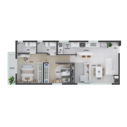 Imagem Saint Maartan - Breve Lançamento - Apartamento à venda no bairro Portão - Curitiba/PR