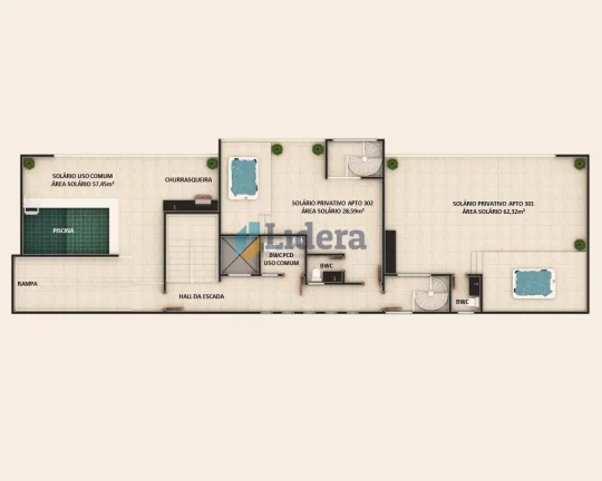 Imagem Apartamento Térreo - 49.16m²-2 quartos - 1 suíte - Manaíra, João Pessoa/PB