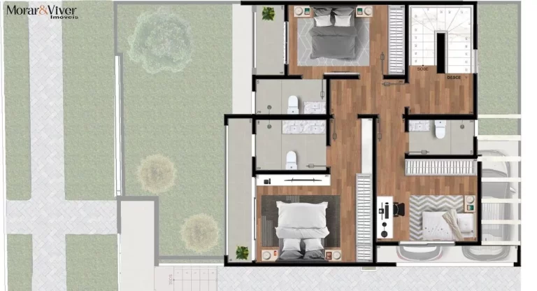 Imagem Casa para Venda em Curitiba, Bom Retiro, 3 dormitórios, 3 suítes, 5 banheiros, 2 vagas