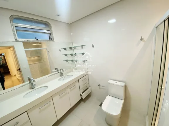 Imagem Apartamento à venda em Guarujá-SP, Pitangueiras: 3 quartos, 2 suítes, 2 salas, 3 banheiros, 2 vagas, 155m².