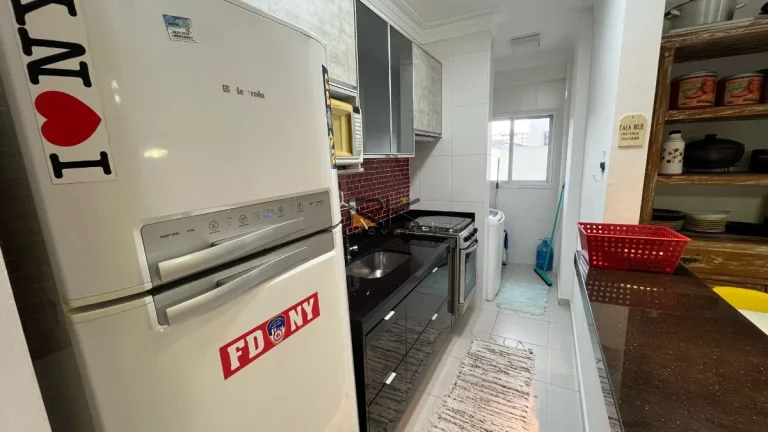 Imagem APARTAMENTO PRAIA GRANDE com 2 dormitórios sendo 1 suíte,1 vaga de garagem,sala 2 ambientes,varanda gourmet com churrasqueira