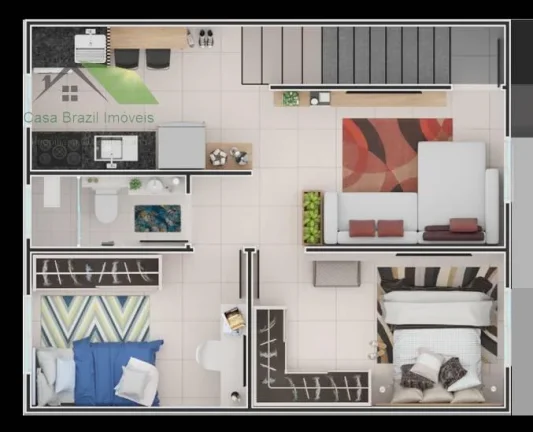 Imagem Casa de condomínio com 2 quartos, 90,00m2, à venda em Suzano, Cidade Boa Vista