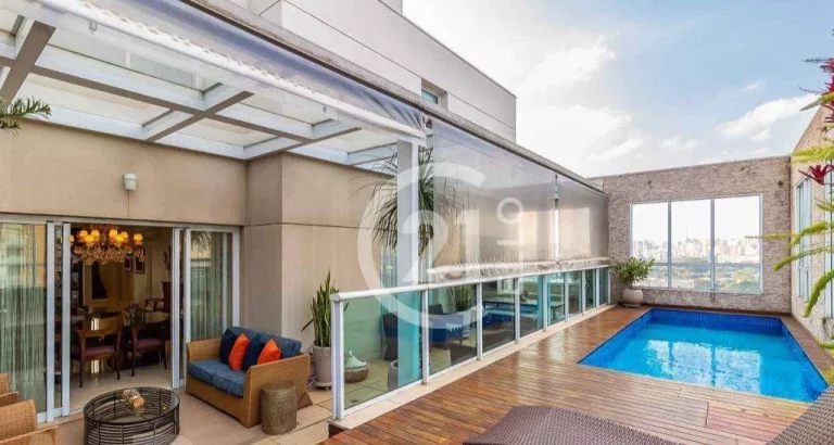 Imagem Cobertura com 4 dormitórios à venda, 434 m² por R$ 14.000.000,00 - Moema - São Paulo/SP