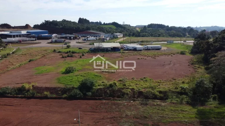 Imagem Terreno com Barracão Comercial Frente para BR