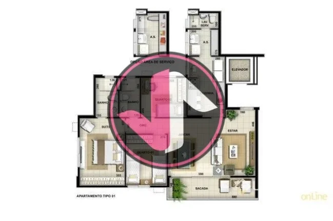 Imagem Excelente oportunidade de adquirir um apartamento no Condomínio Green Hill, localizado no bairro Ba...