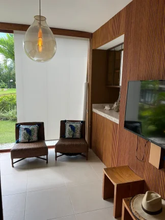 Imagem Apartamento com churrasqueira e quadra poliesportiva em condomínio fechado na Praia do Forte, Mata de São João