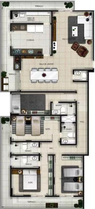 Imagem Apartamento com 4 dorms, Canto do Forte, Praia Grande - R$ 1.61 mi, Cod: 367