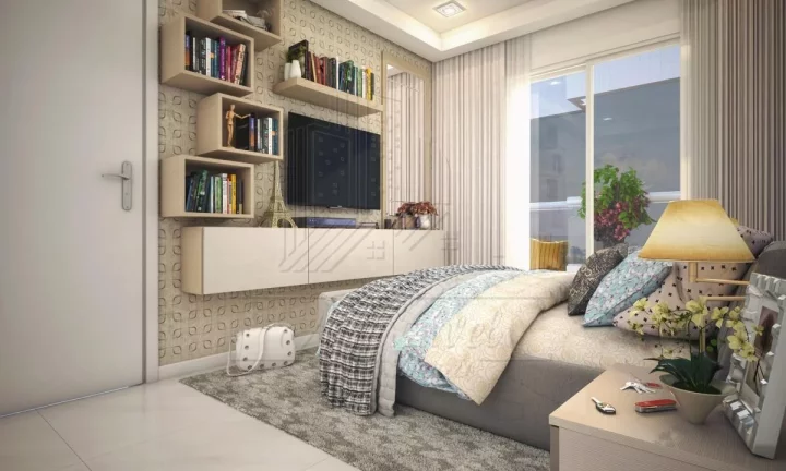 Imagem Apartamento na Planta para Venda em Praia Grande, Ocian, 2 dormitórios, 1 suíte, 1 banheiro, 1 vaga