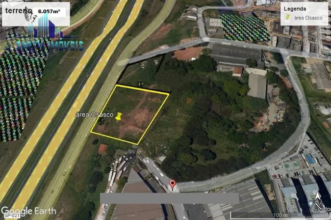 Imagem TERRENO 6.057m² c/ FRENTE PARA O RODOANEL/OSASCO-SP. TODO MURADO E LIMPO.