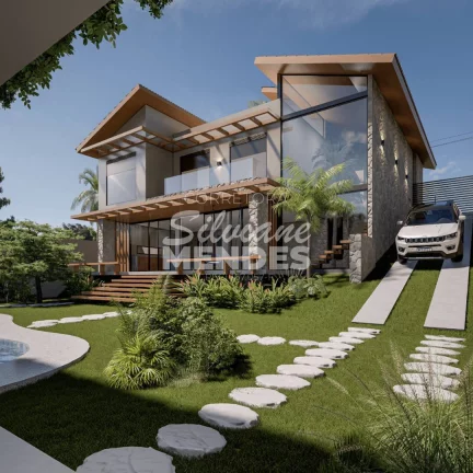 Imagem Imponente residência 402 m² com 5 suítes e complexo de lazer privativo