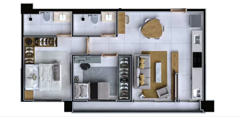 Imagem Apartamento com 2 Quartos à Venda, 69 m² em Setor Bueno - Goiânia