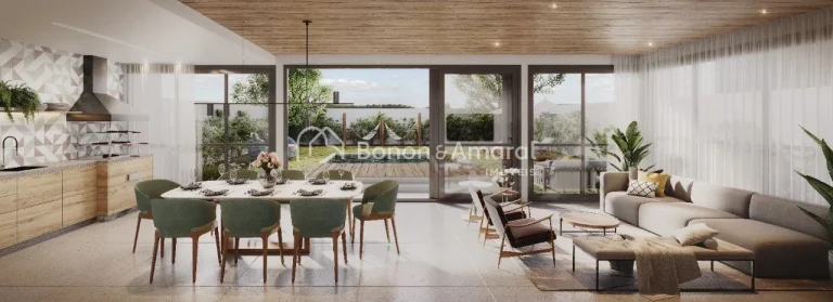 Imagem O Village Sainte Hélène é um condomínio exclusivo de casas de alto padrão, projetado para o mel...