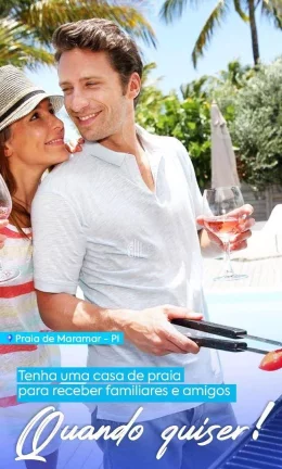 Imagem Casa duplex em condomínio fechado, 2 dormitórios à venda por R$ 264.320,69- Condomínio MARAMAR BEACH HOUSE - Vista do Atlântico - Luís Correia/PI