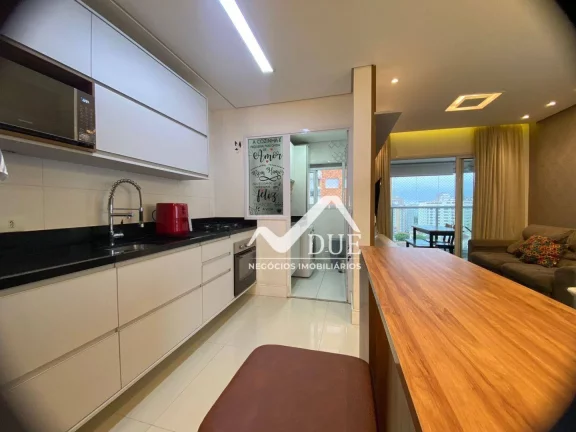 Imagem Apartamento porteira fechada, com 2 dormitórios à venda, 77 m² por R$ 960.000 - Ponta da Praia - Santos/SP