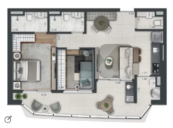 Imagem Apartamento em Real Parque - São Paulo SP