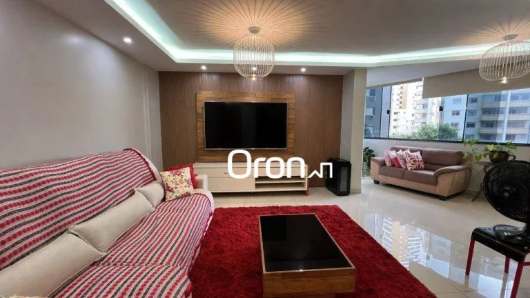 Imagem Apartamento mobiliado com 4 dormitórios à venda, 140 m² por R$ 890.000 - Setor Oeste - Goiânia/GO