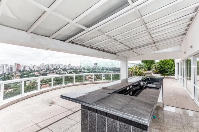 Imagem Simplesmente espetacular. Linda cobertura com 420m2, 4 dormitórios ( 4 suítes ) e 6 vagas na garag...