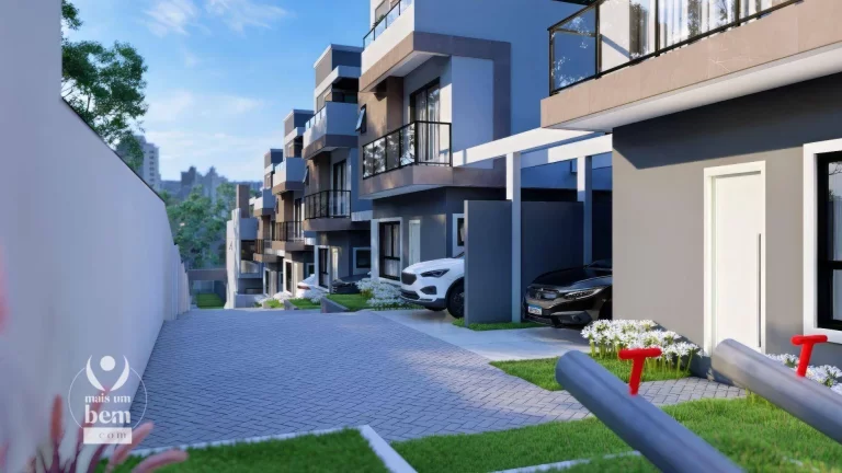 Imagem Sobrado com 3 Quartos, 2 Suites, Churrasqueira, Hidromassagem à venda, 123 m² por R$ 1.194.399 - Mercês - Curitiba/PR
