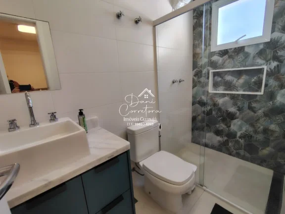 Imagem Imperdível apartamento garden frente mar no Tombo com lazer, 2 quartos, 2 suítes, 2 salas, 3 banheiros, 2 vagas, 150m²!