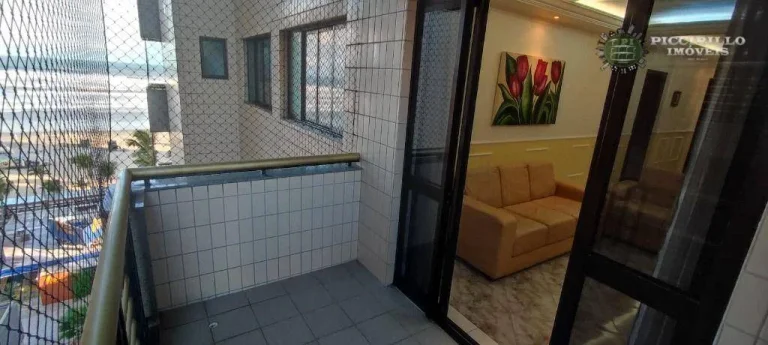 Imagem Apartamento com 2 dormitórios para alugar, 86 m² por R$ 4.000,02/mês - Vila Guilhermina - Praia Grande/SP